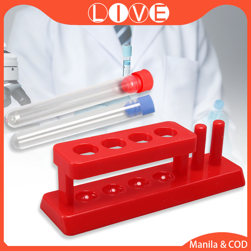4/6-Placer Laboratory Test Tube Rack,Test Tubes With Lids | Shopee ...