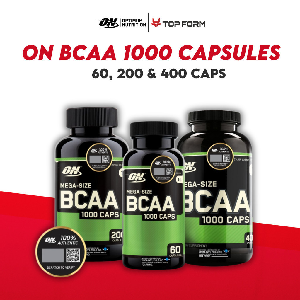 Optimum Nutrition BCAA 1000 ON 60, 200 and 400 caps | Shopee Philippines