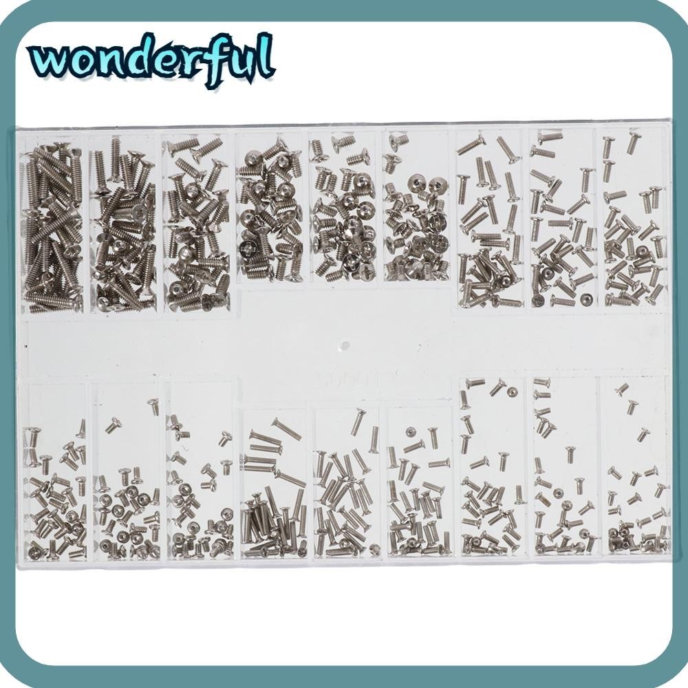 WONDER Small Screws, M1.2 / M1.4 / M2.0 Stainless Steel Mini Screws ...