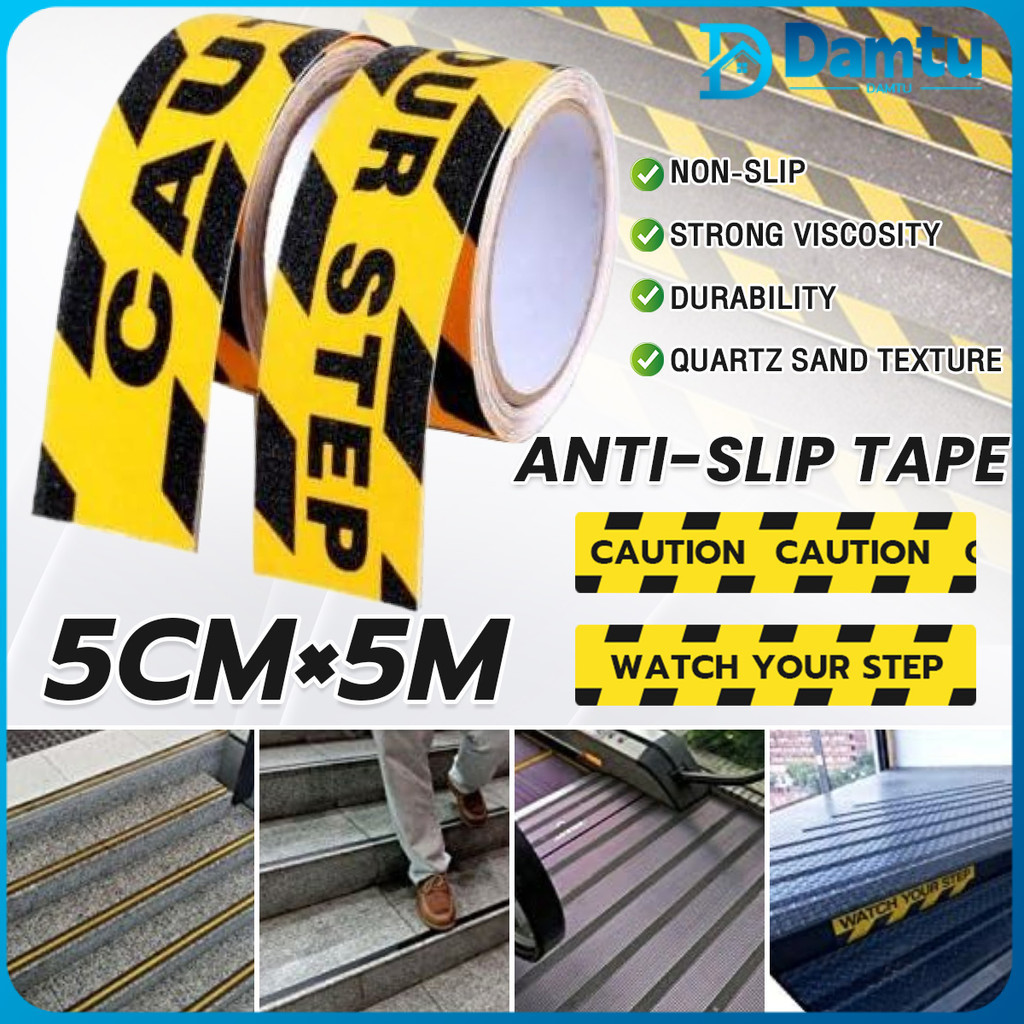 Watch Your Step Warning Sticker 5M High Friction Anti-slip Tape ...
