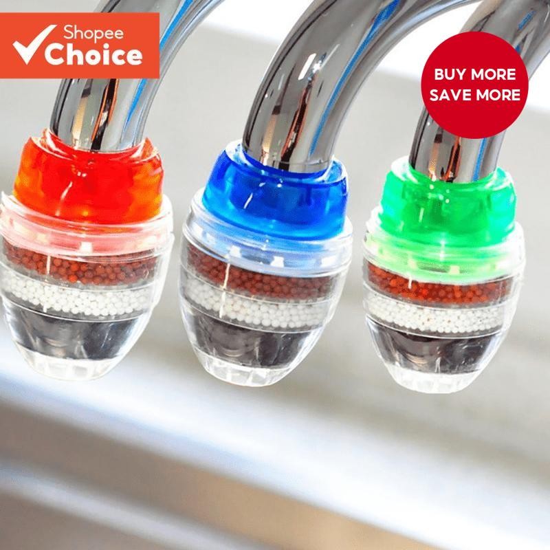 5 Layers Activated Carbon Water Purifier Kitchen Tap Filter Bathroom ...