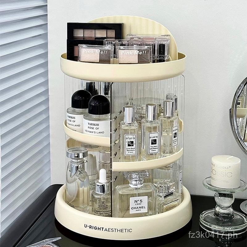 Perfume Storage Rack Acrylic Rotating Skincare Organizer Cabinet ...