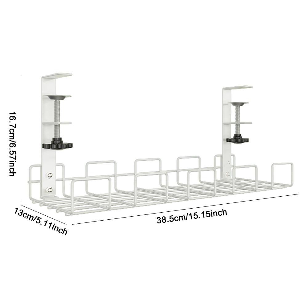 Under Desk Cable Management Tray Under Desk Cable Storage Rack Wire ...