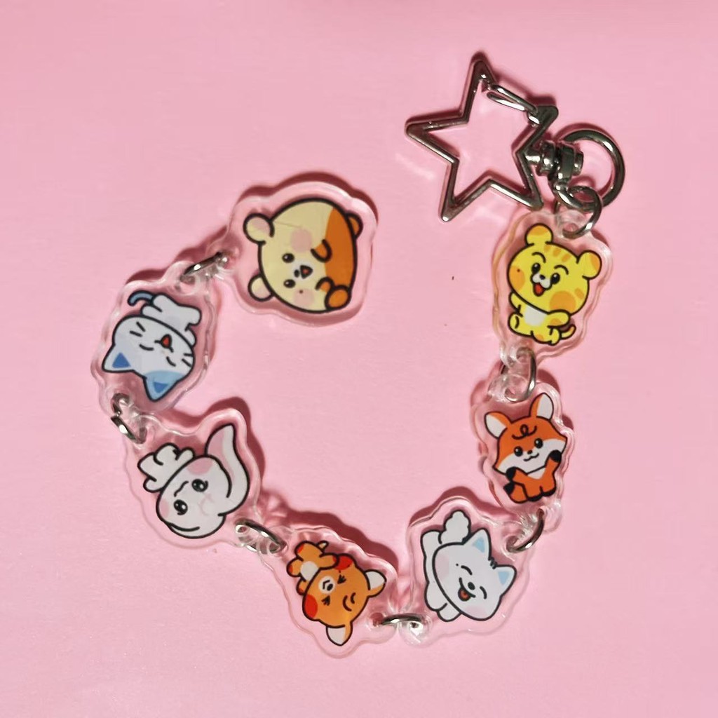 Kpop Idol NCT Dream Acrylic Charm Keychain Cute Cartoon Long String ...