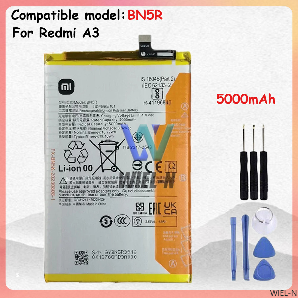 Bateria Compatible Con Xiaomi Redmi A3 Bn5r De 5000mah | Cuotas sin interés