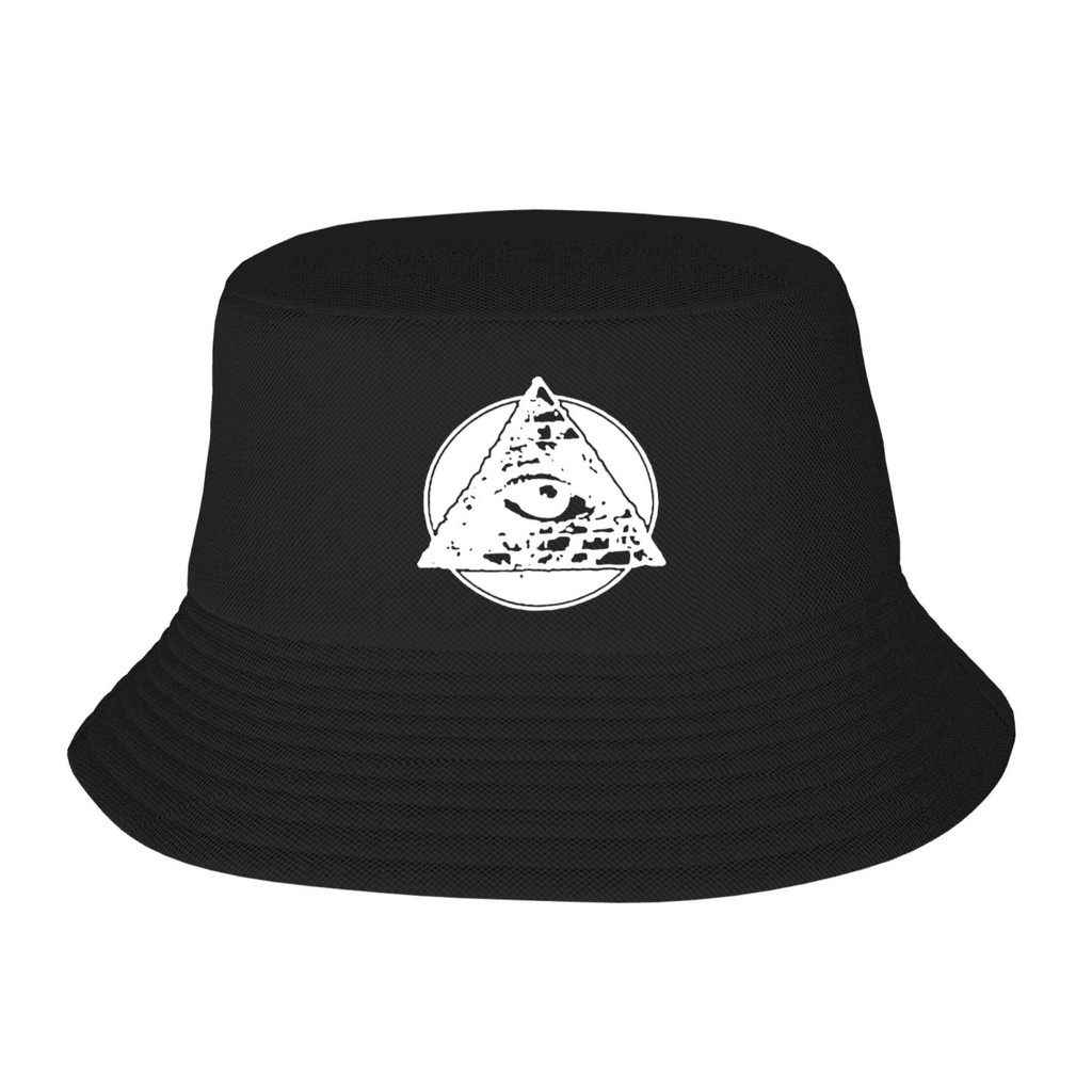 ILLUMINATI LOGO Pyramid Skater Chest Print Symbol Eye Fisherman's Hat ...