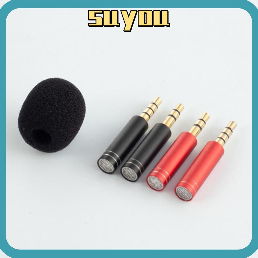 SUYO Mini Microphone, Mic 3.5mm Metal Metal Mini Microphone, 3 Pole 4 ...