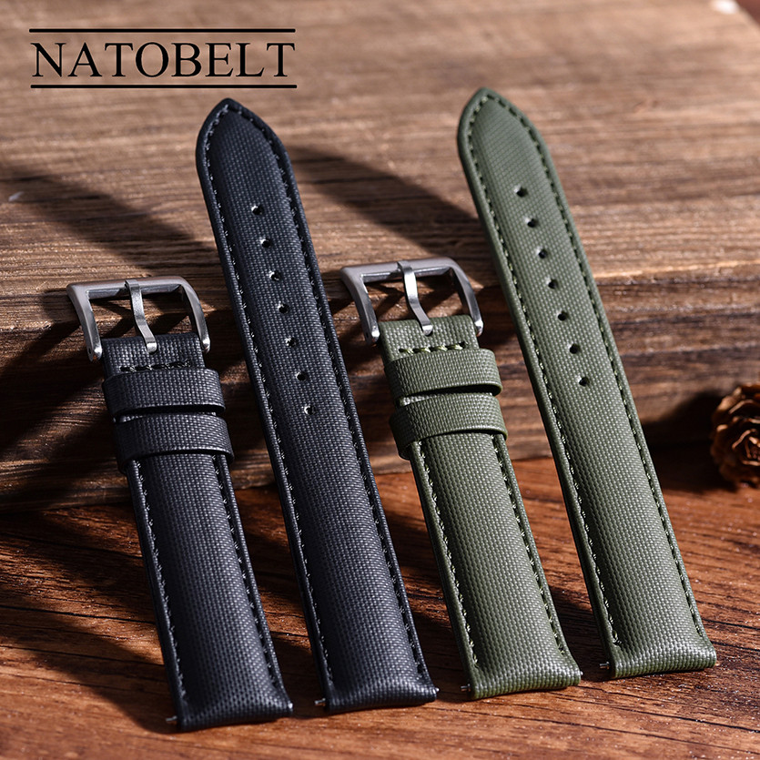 New D-elugs Waterproof Sailcloth Watch Strap Double-Sided Design Fabric ...