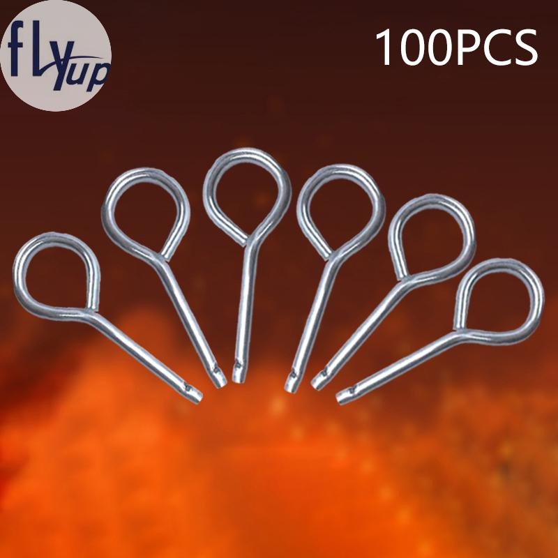 flyup 100 PCS Fire Extinguisher Supplies Round Iron Pin With Hole Valve ...