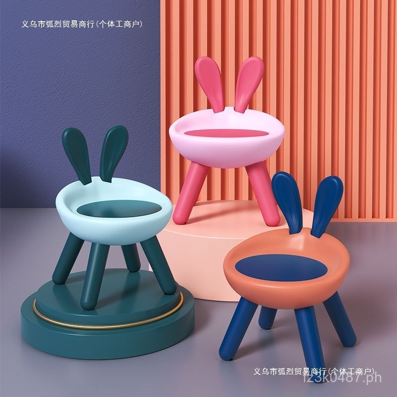 Children's Chair Free Shipping Simple Little Rabbit Stool with Backrest ...