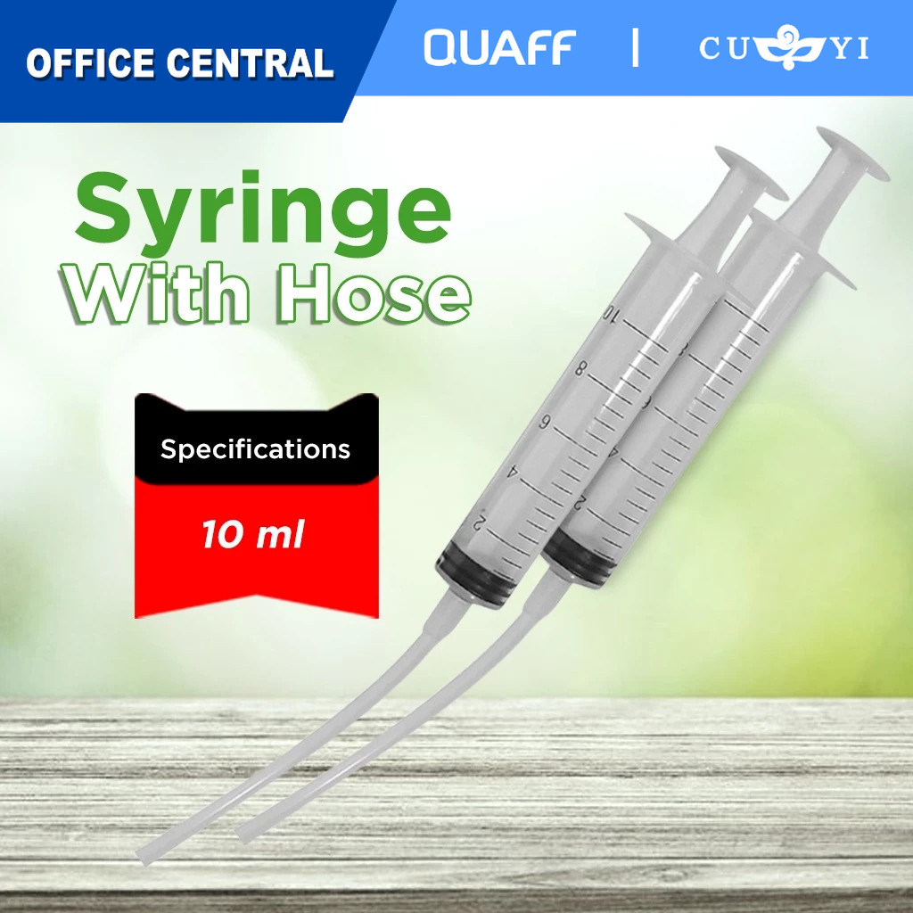 (4 pcs) Syringe with Hose for Printer / 100ml Cleaning Solution Printer ...