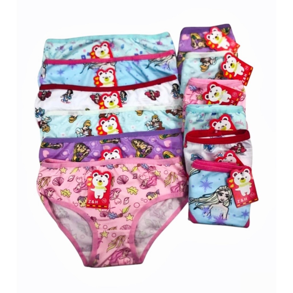 Assorted 6/12Pieces New Stock Kid's/Girl's Underwear Panty ( 8-15 years