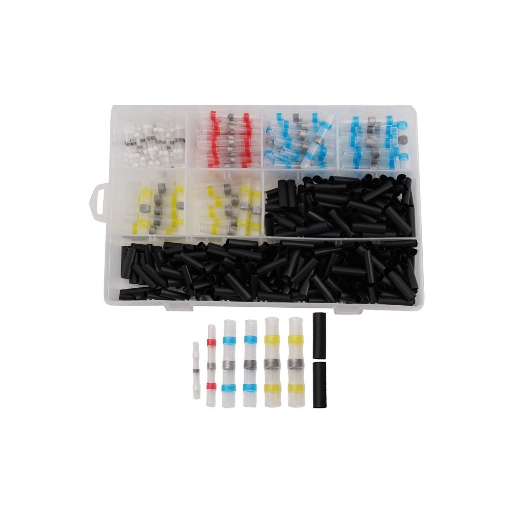 Polyolefin Heat Shrink Butt Wire Terminal Connectors Set 400x ...