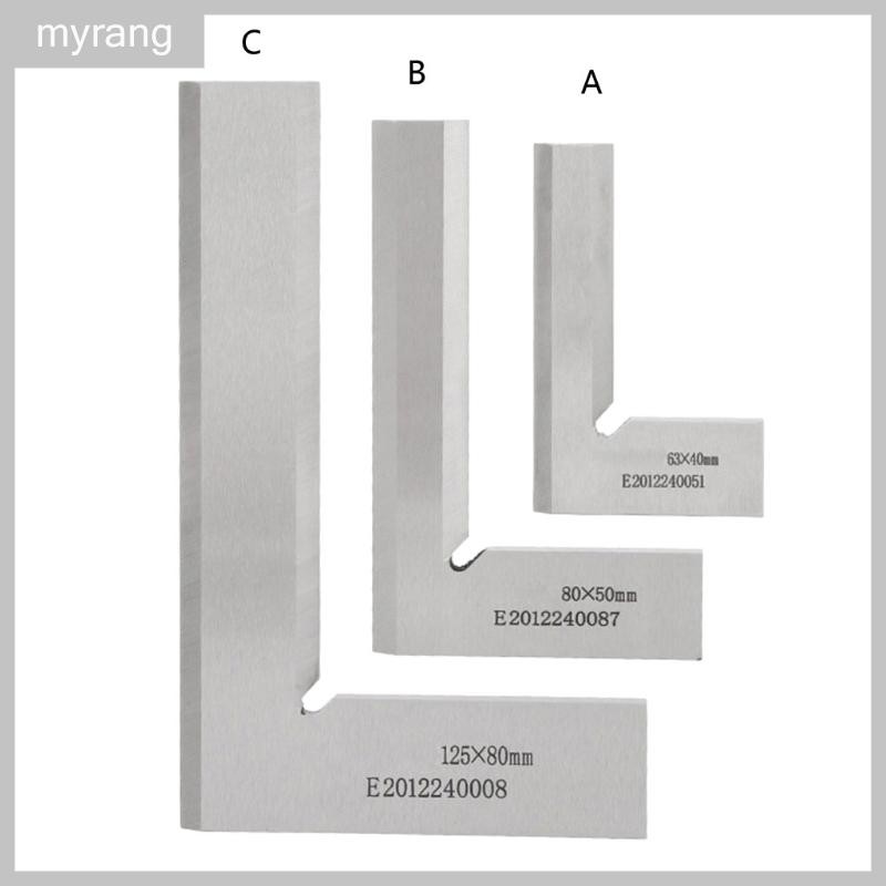Machinist Square Set – 5” X 3.2” L-Type Engineer Square, Carbon Steel, 90° Precision, Wide Base, Riveted Design For Woodworking & Metalworking