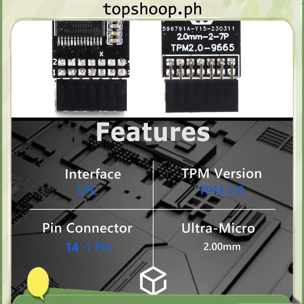 [topshoop.ph] TPM 2.0 Encryption Processor LPC Interface Board Remote ...
