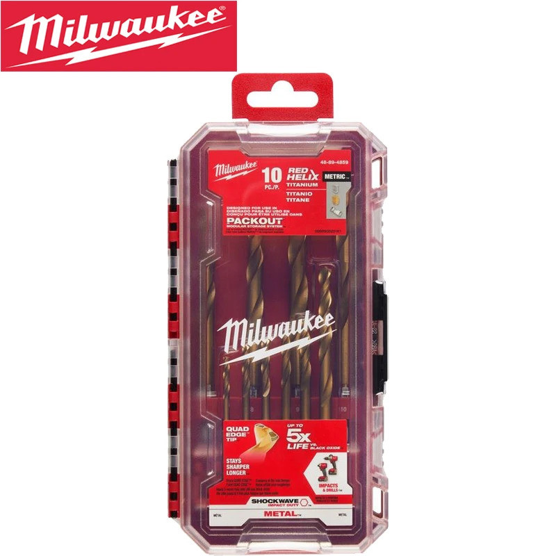 Milwaukee 48-89-4859 Durable Driver Bit Drill Set Tool Accessories 10PC ...