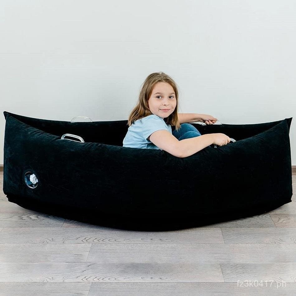 In Stock Single Person Leisure Home Inflatable Velvet Sofa Chaise ...