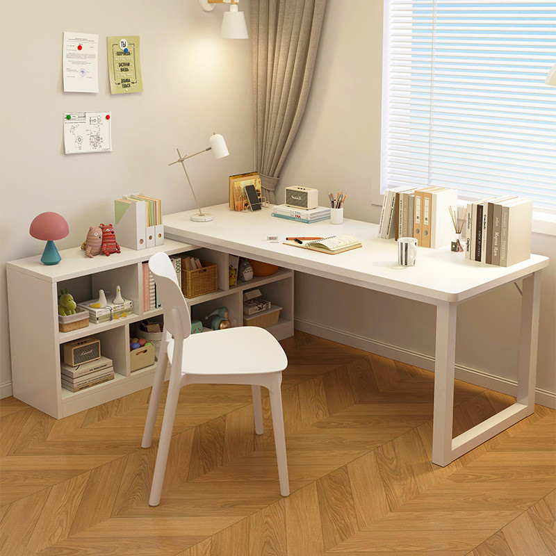 Desk Student Simple Integrated Study Desk Home Bookshelf Writing ...