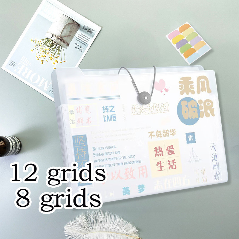 8/12 Pockets A4 Long Expanding File Folder School Office Supply Folder ...