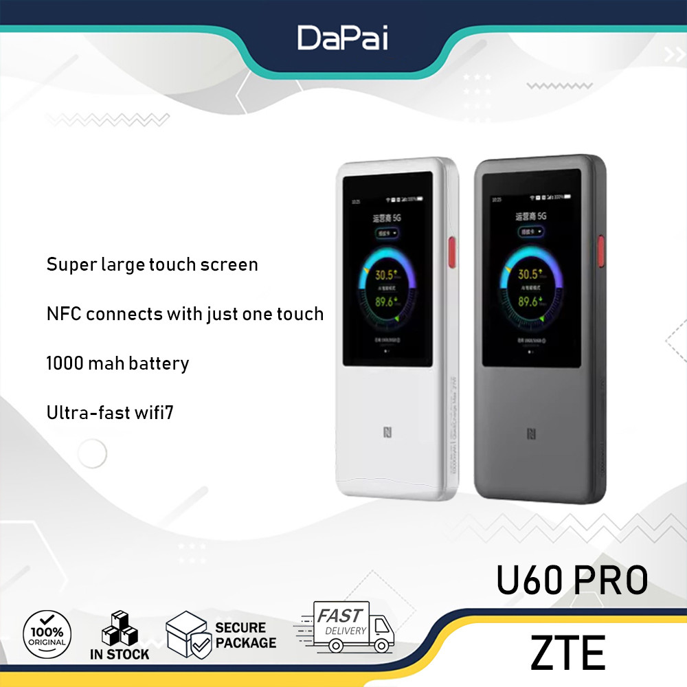 ZTE U60 Pro Global Edition 5G Pocket Wifi Openline Portable WiFi7 ...