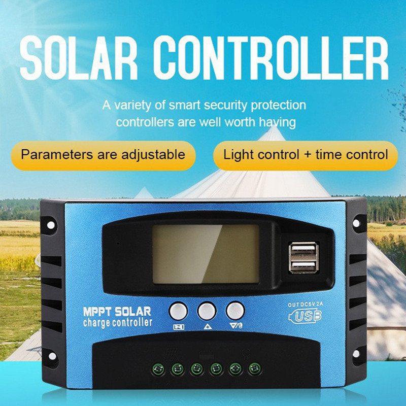 30/50A Mppt Solar Controller 12v/24v Automatic Identification Lead-Acid ...