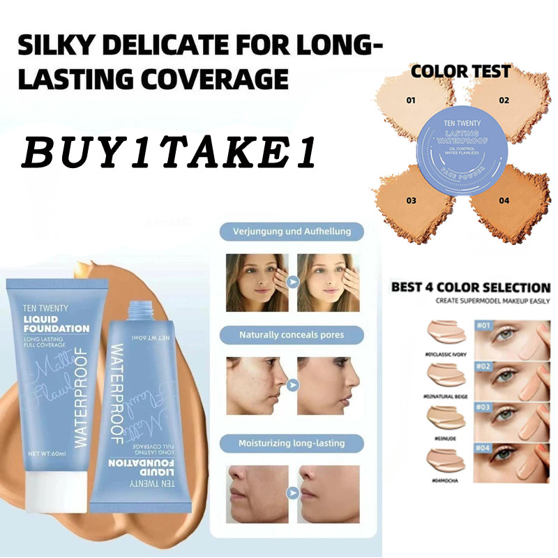 Long-Wear 24-Hour High Coverage HD Matte Waterproof BB Cream Foundation ...