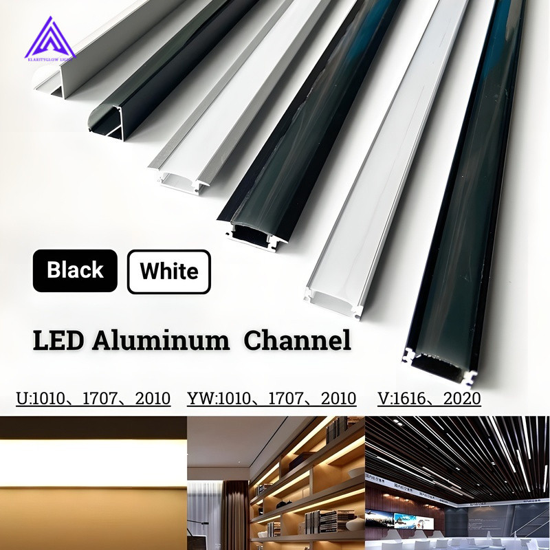 1Meter LED Aluminum Profile V/U/YW Shape Mount Channel System for LED ...