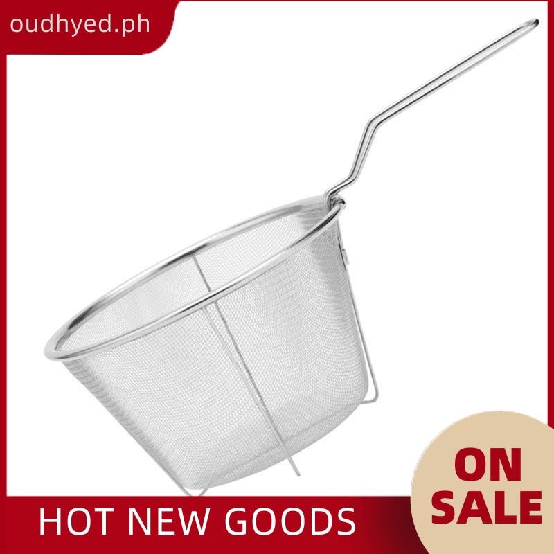 PHOU Folding Fry Basket Mesh Container 7 Inch Foldable Deep Fryer ...