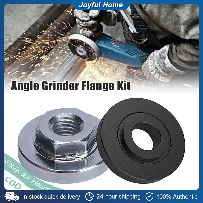 2Pcs M10 Angle Grinder Flange Kit Inner Outer Lock Nut Kit | Shopee ...
