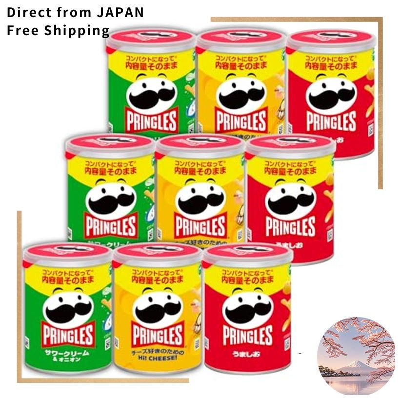 Kellogg's Pringles S Can Assorted Set (Umashio, Sour Cream & Onion, Hi ...