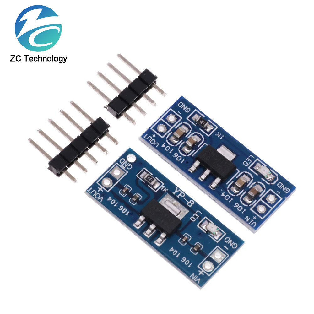 5V To 3.3V DC-DC Step Down Power Supply Buck Module AMS1117 800MA ...