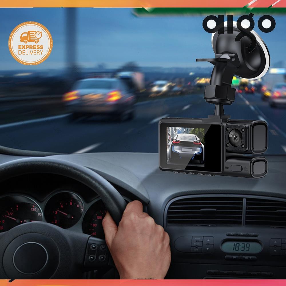 3 Channel Car DVR G-Sensor HD 1080P Vehicle Video Recorder WiFi Driving ...