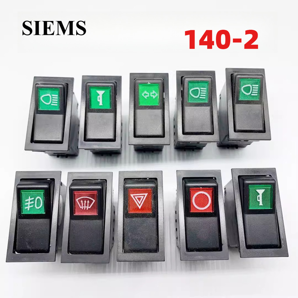 140-2 Rocker Switch Headlight AC alarm fog light horn power switch 12 ...