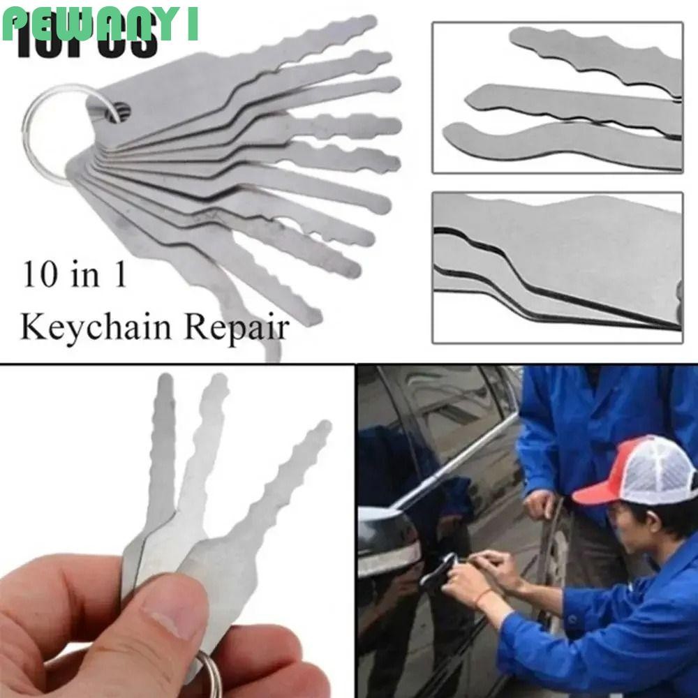 PEWANY1 10pcs/set Door Open Keys, Wear-resistant 10 In 1 Jiggler Keys ...