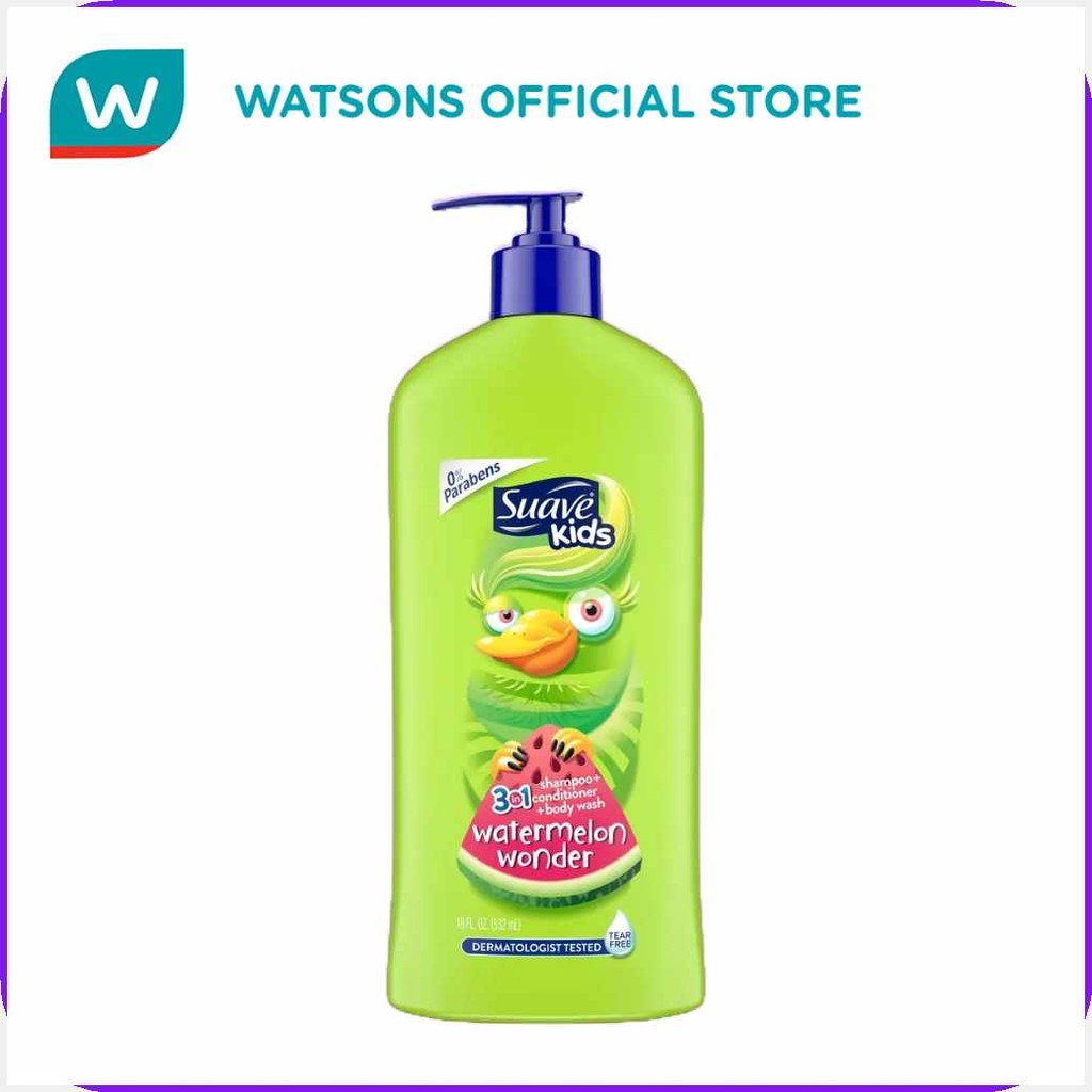 SUAVE%gp/Kids>H,Shampoo;CM&3in1`Bk&Watermelon`Aw&18oz | Shopee Philippines