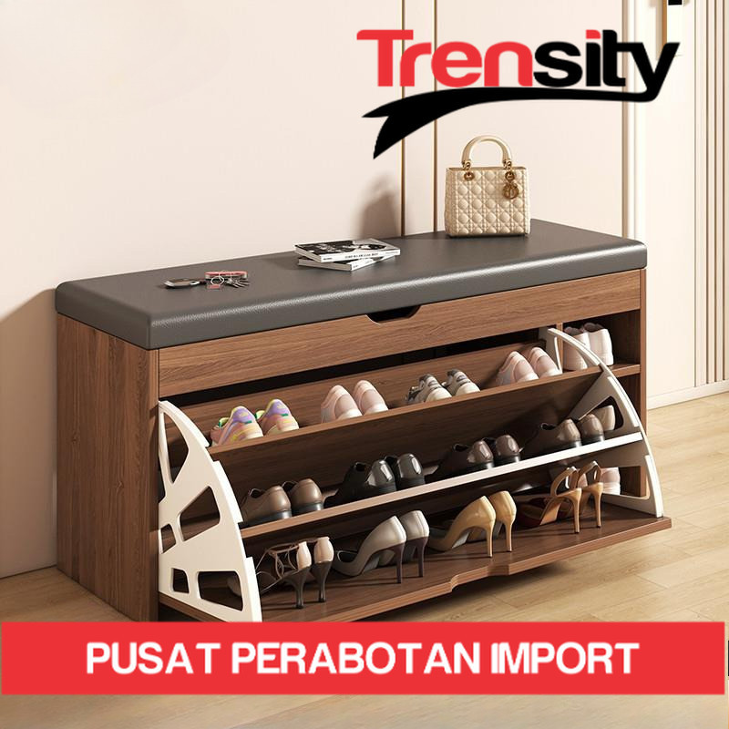 Sofa Shoe Rack Wooden Shoe Cabinet Dustproof Closed Shoe Rack Shoe ...