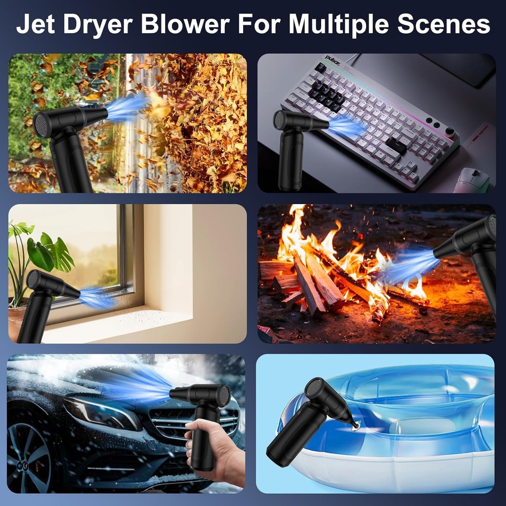 Compressed Air Duster,Electric Air Duster for PC/Keyboard Cleaning Kit ...