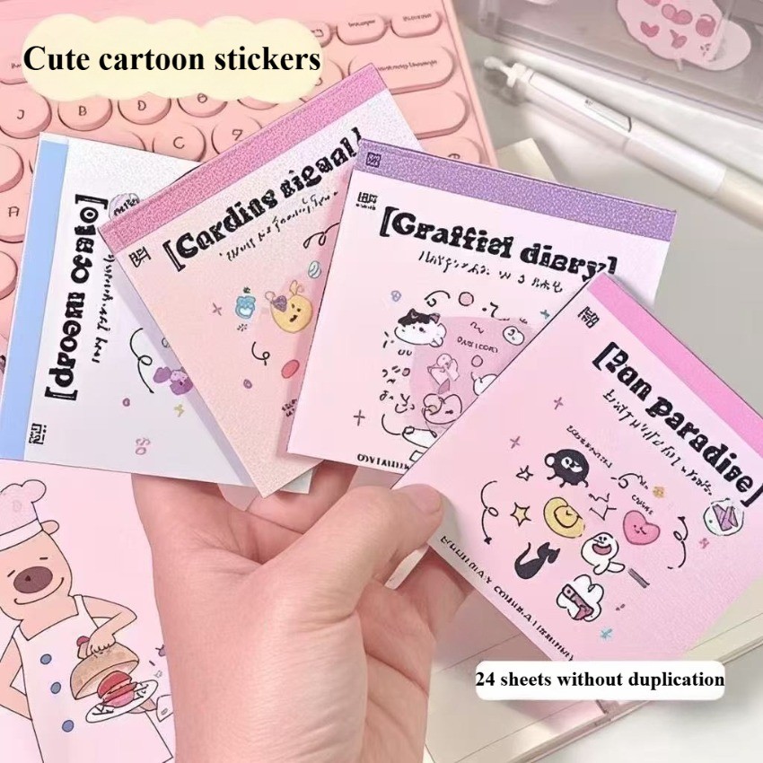 24 Sheets Of Fantasy Weaving Workshop Series Decorative Stickers Self ...