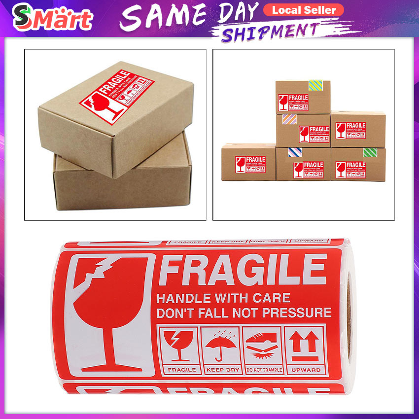 thumbnail image 2 of Aaiwa 500pcs Fragile Stickers – 2x3 Inch, Handle With Care Labels, Self-Adhesive, 1 Roll 2 of 4