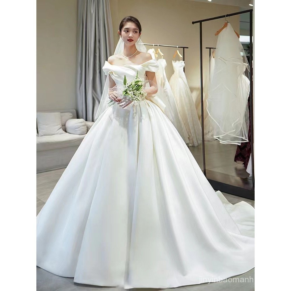 Bride Owner Wedding Dress Trailing Wedding Pettiskirt