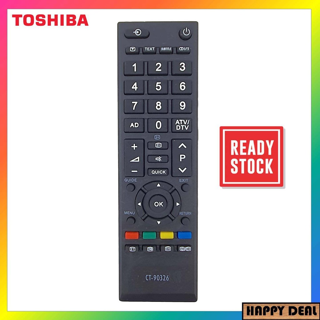 Télécommande Universelle/générique Compatible TV TOSHIBA CT-90326 - Modèle OuiSmart - Neuf Sous Blister - EAN 3001299516385