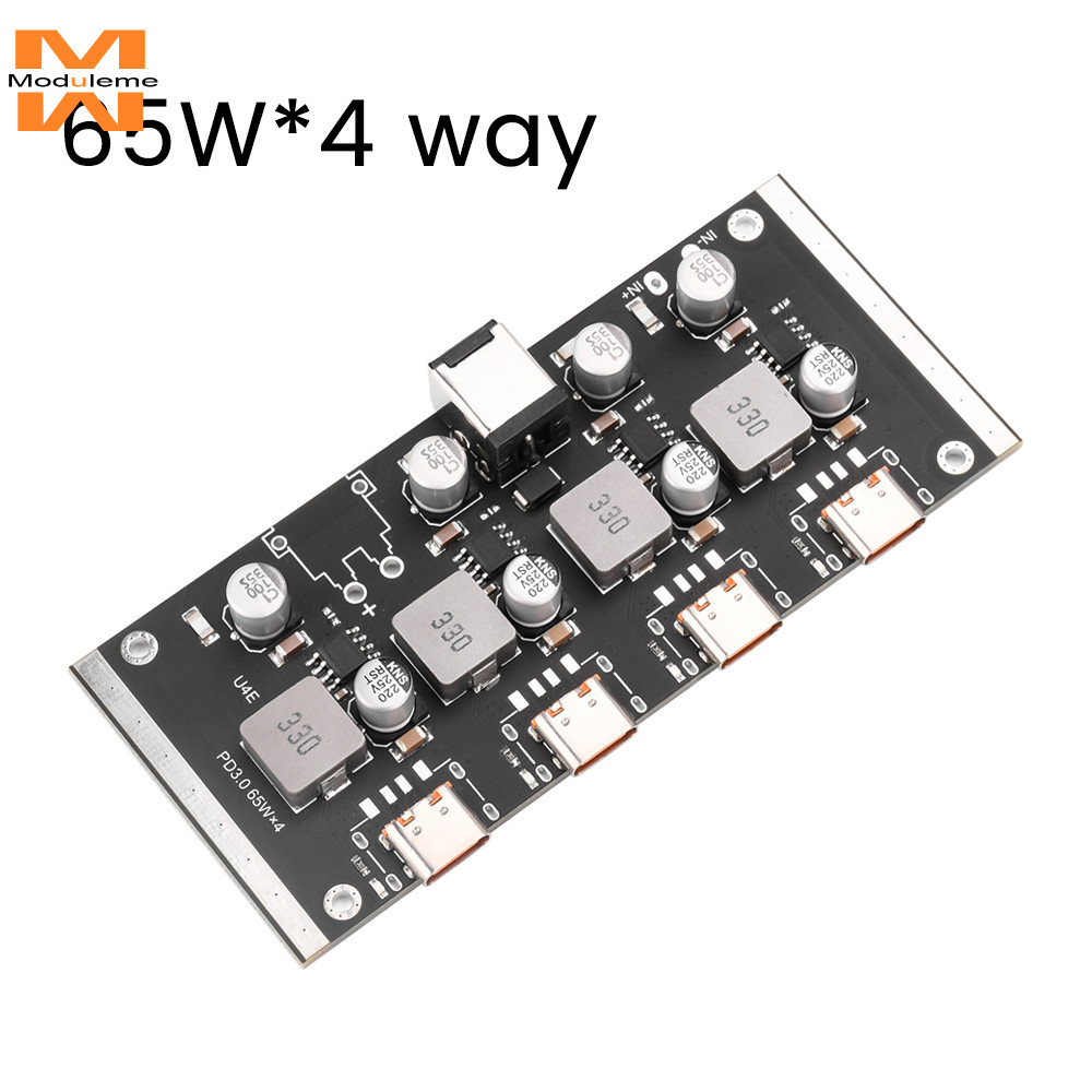 4-Way PD65W Fast Charging Module Type-C Interface Support PD3.0/2.0 QC3 ...