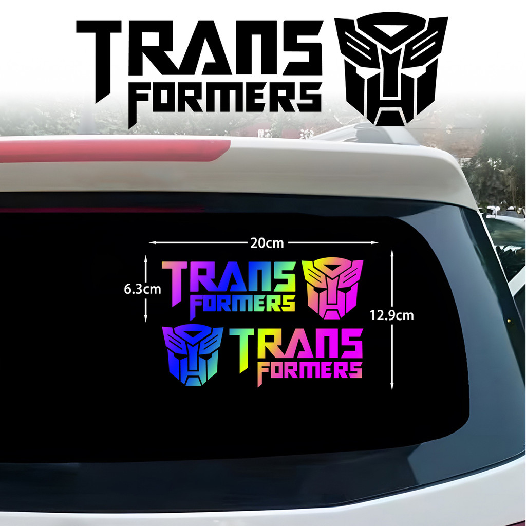 Transformers Stickers Autobot Decepticon Reflective Waterproof Vinyl ...