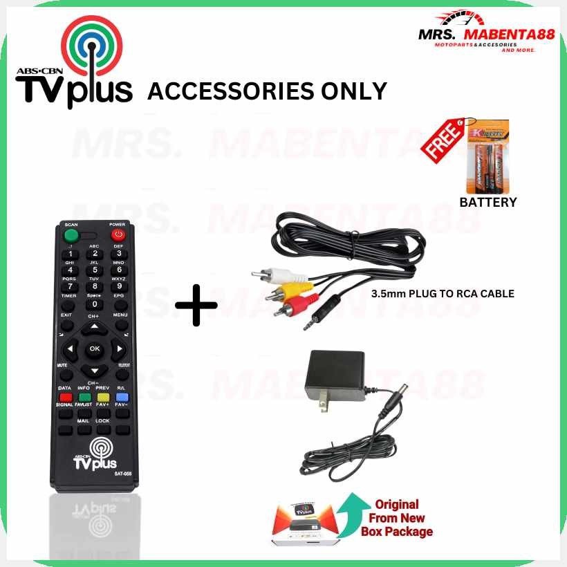 TV+L)PLUS:fY=REMOTE-wCONTROLQ&mTVKPLUSuADAPTORcPOWER SUPPLY 12 VOLTS ...