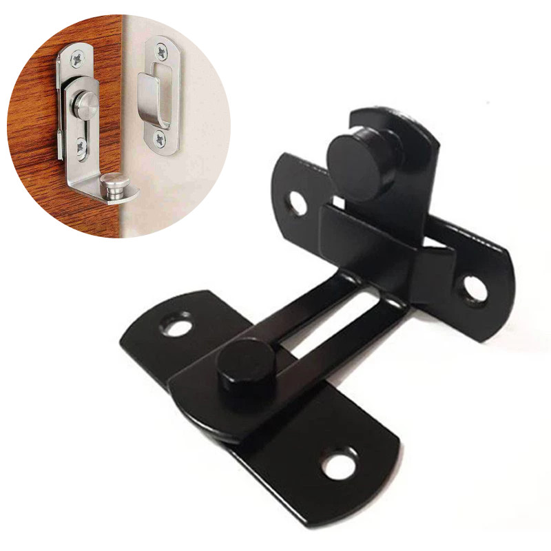 Stainless Steel Right Angle Door Lock, Door Latch 90 Degree Sliding ...