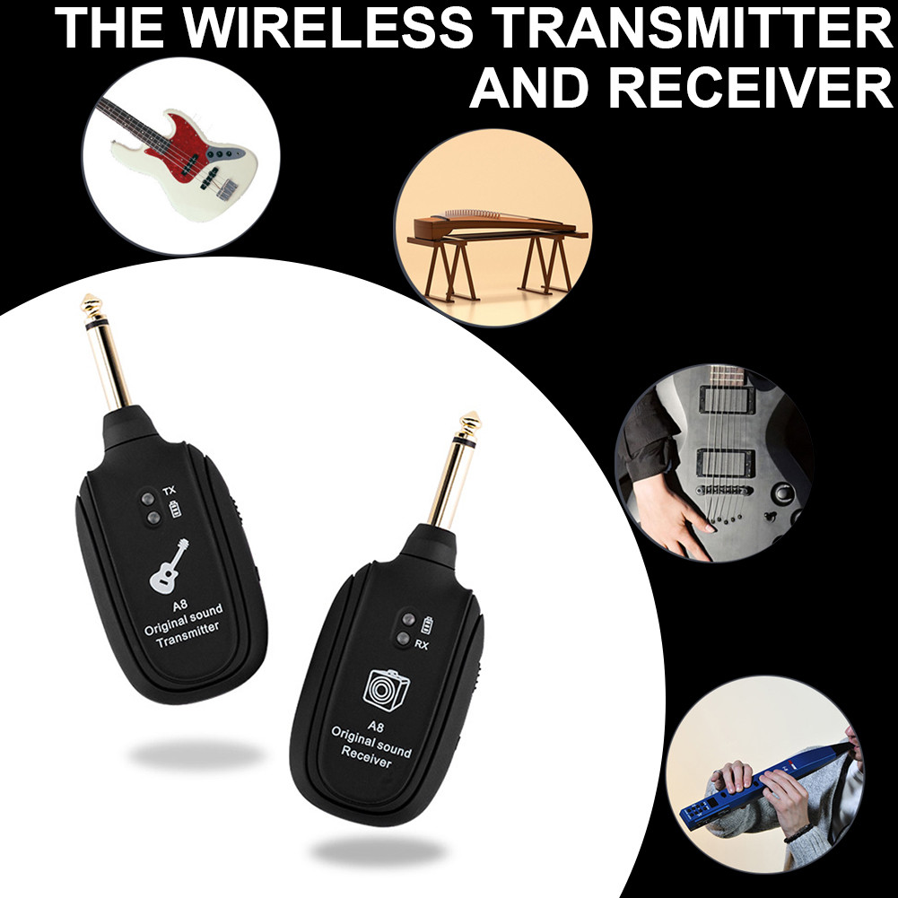 a8 wireless guitar system features a built in rechargeable - Mauritius