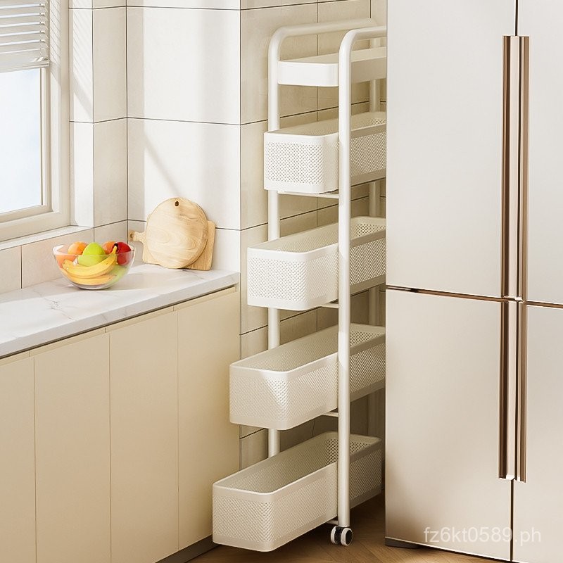 Bathroom Kitchen Refrigerator Storage Rack Small Cart Gap Cabinet Ultra ...