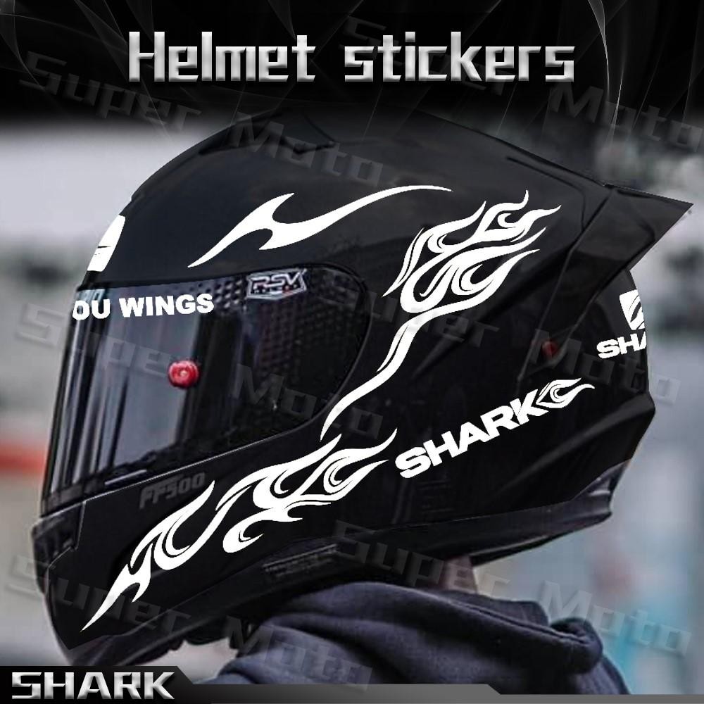 Motorcycle Helmet Sticker Shark Logo Decal Vinyl Stickers