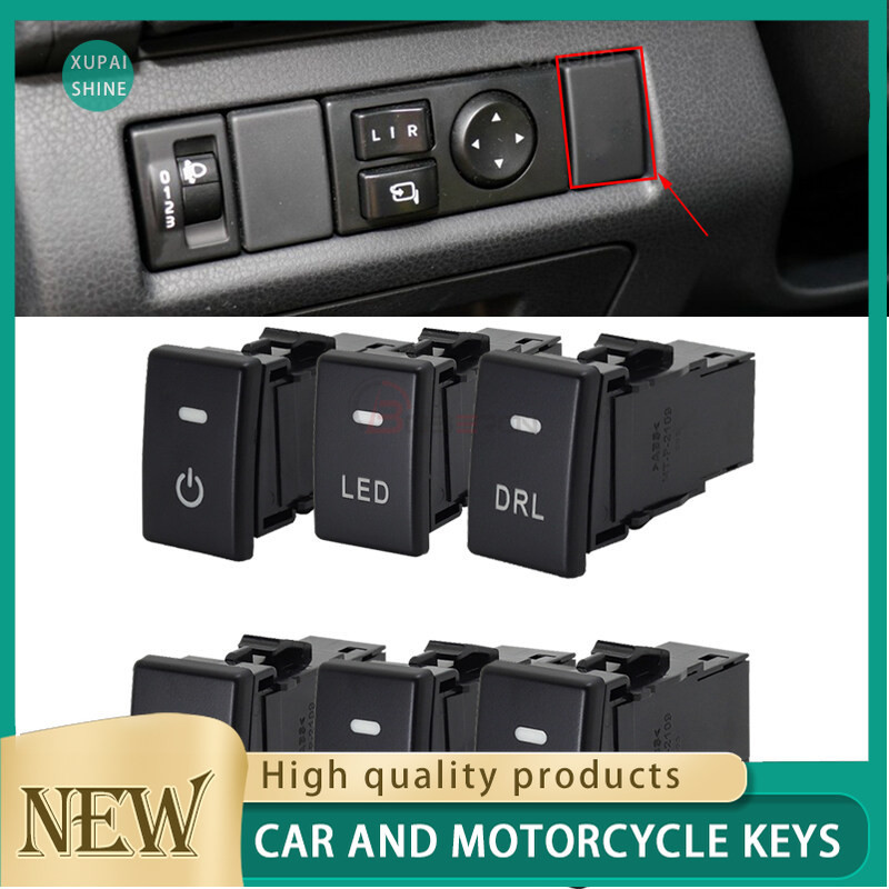 Car Switch Button Power on off LED DRL Button Front Medium Rear ...