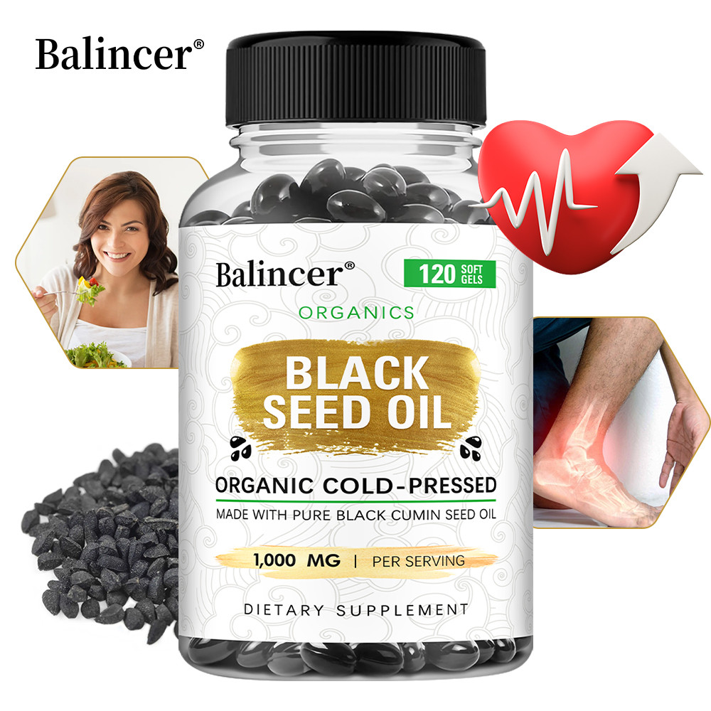 Black seed oil supplement made with black cumin seed oil